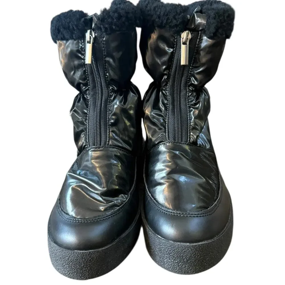 La Canadienne Eileen Genuine Shearling Lined Waterproof Black Boots EU40/US 9.5
